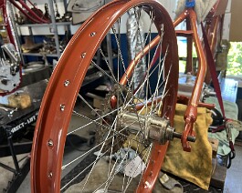 Rear wheel right side.